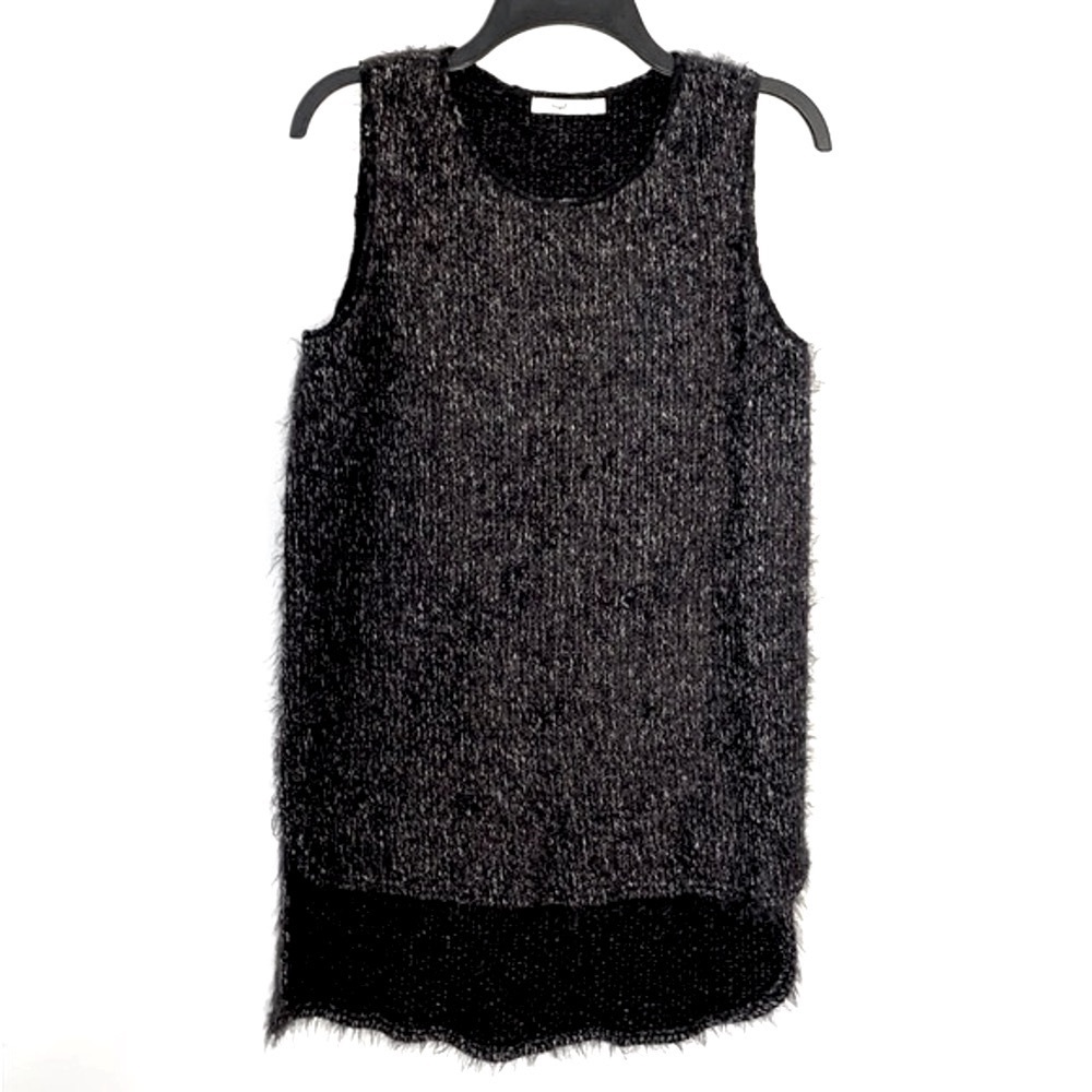 Hazel Fuzzy Wool Bohemian Poncho Tunic Vest Sweater Large